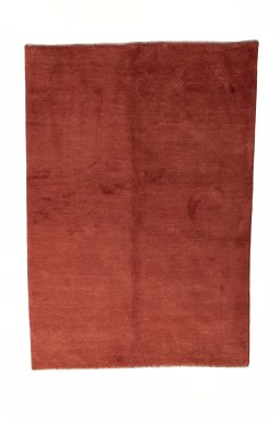 Full view of New Persian Gabbeh rug from Iran / Persia, 245 × 172 cm in Red tones