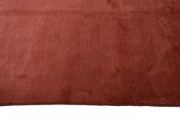 Close-up detail of New Persian Gabbeh rug from Iran / Persia showing Wool weave