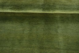 Full view of New Persian Gabbeh rug from Iran / Persia, 207 × 160 cm in Green tones