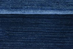 Full view of New Persian Gabbeh rug from Iran / Persia, 145 × 72 cm in Blue tones