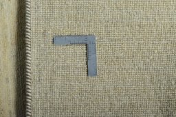 Close-up detail of New Persian Gabbeh rug from Iran / Persia showing Wool weave