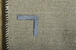 Close-up detail of New Persian Gabbeh rug from Iran / Persia showing Wool weave