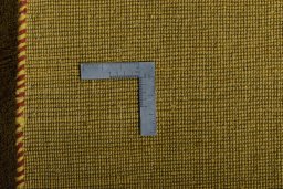Close-up detail of New Persian Gabbeh rug from Iran / Persia showing Wool weave