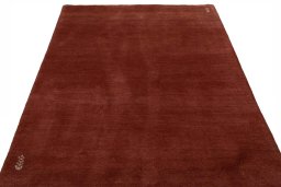 Surface texture of New Persian Gabbeh rug with natural Wool and intricate pattern