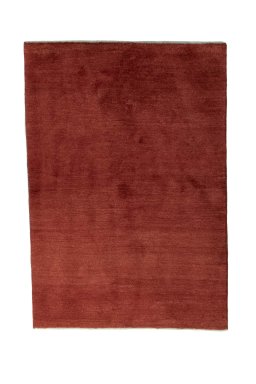 Full view of New Persian Gabbeh rug from Iran / Persia, 185 × 128 cm in Red tones