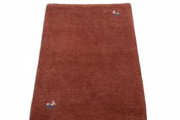 Surface texture of New Persian Gabbeh rug with natural Wool and intricate pattern