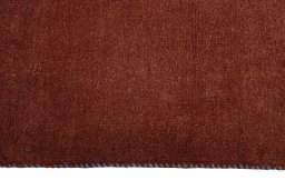 Close-up detail of New Persian Gabbeh rug from Iran / Persia showing Wool weave