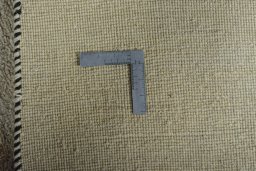 Close-up detail of New Persian Gabbeh rug from Iran / Persia showing Wool weave