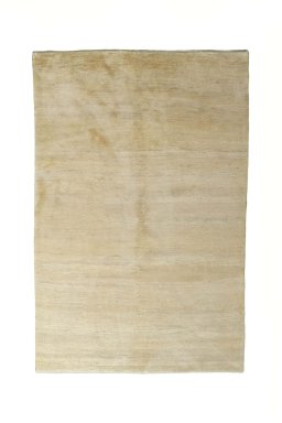 Full view of New Persian Gabbeh rug from Iran / Persia, 300 × 196 cm in Beige tones