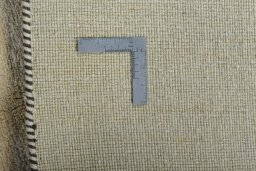 Close-up detail of New Persian Gabbeh rug from Iran / Persia showing Wool weave