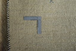 Close-up detail of New Persian Gabbeh rug from Iran / Persia showing Wool weave