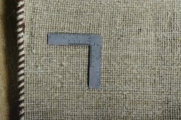 Close-up detail of New Persian Gabbeh rug from Iran / Persia showing Wool weave