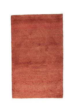 Full view of New Persian Gabbeh rug from Iran / Persia, 140 × 85 cm in Red tones