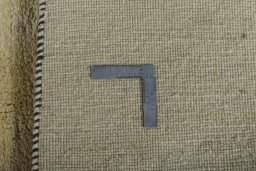 Close-up detail of New Persian Gabbeh rug from Iran / Persia showing Wool weave