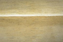 Full view of New Persian Gabbeh rug from Iran / Persia, 204 × 152 cm in Beige tones