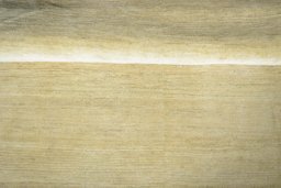 Full view of New Persian Gabbeh rug from Iran / Persia, 200 × 150 cm in Beige tones