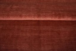Full view of New Persian Gabbeh rug from Iran / Persia, 253 × 176 cm in Red tones