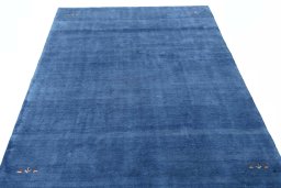 Surface texture of New Persian Gabbeh rug with natural Wool and intricate pattern