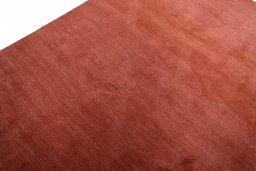 Backside of handmade New Persian Gabbeh rug showing knot structure and weave density