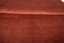 Full view of New Persian Gabbeh rug from Iran / Persia, 241 × 175 cm in Red tones