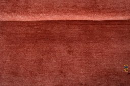 Full view of New Persian Gabbeh rug from Iran / Persia, 153 × 100 cm in Red tones