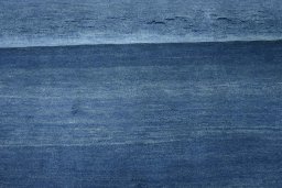 Full view of New Persian Gabbeh rug from Iran / Persia, 200 × 147 cm in Blue tones