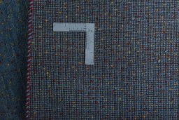 Close-up detail of New Persian Gabbeh rug from Iran / Persia showing Wool weave