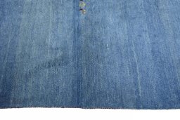 Close-up detail of New Persian Gabbeh rug from Iran / Persia showing Wool weave