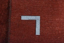 Close-up detail of New Persian Gabbeh rug from Iran / Persia showing Wool weave