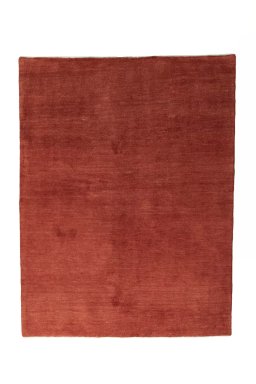 Full view of New Persian Gabbeh rug from Iran / Persia, 204 × 156 cm in Red tones