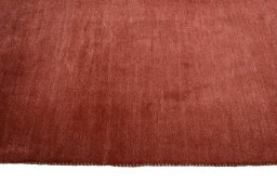 Close-up detail of New Persian Gabbeh rug from Iran / Persia showing Wool weave