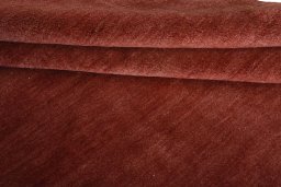 Full view of New Persian Gabbeh rug from Iran / Persia, 245 × 173 cm in Red tones