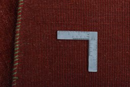 Close-up detail of New Persian Gabbeh rug from Iran / Persia showing Wool weave