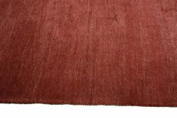 Close-up detail of New Persian Gabbeh rug from Iran / Persia showing Wool weave