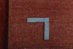 Close-up detail of New Persian Gabbeh rug from Iran / Persia showing Wool weave