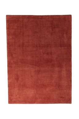 Full view of New Persian Gabbeh rug from Iran / Persia, 235 × 172 cm in Red tones