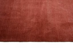 Close-up detail of New Persian Gabbeh rug from Iran / Persia showing Wool weave