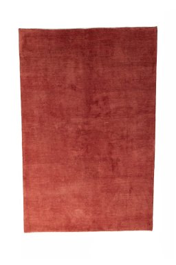 Full view of New Persian Gabbeh rug from Iran / Persia, 255 × 167 cm in Red tones