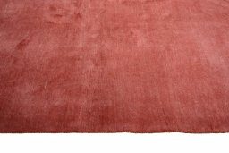 Close-up detail of New Persian Gabbeh rug from Iran / Persia showing Wool weave