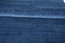 Full view of New Persian Gabbeh rug from Iran / Persia, 221 × 151 cm in Blue tones