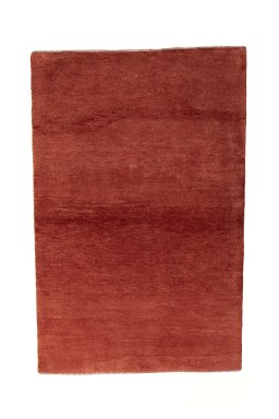 Full view of New Persian Gabbeh rug from Iran / Persia, 157 × 102 cm in Red tones
