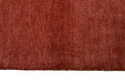 Close-up detail of New Persian Gabbeh rug from Iran / Persia showing Wool weave