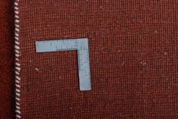 Close-up detail of New Persian Gabbeh rug from Iran / Persia showing Wool weave
