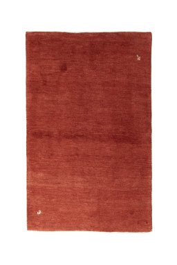 Full view of New Persian Gabbeh rug from Iran / Persia, 156 × 98 cm in Red tones