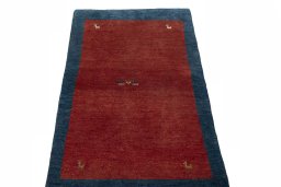 Surface texture of New Persian Gabbeh rug with natural Wool and intricate pattern