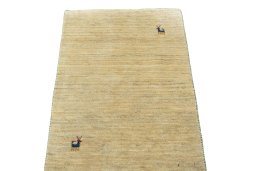 Surface texture of New Persian Gabbeh rug with natural Wool and intricate pattern