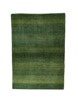 Full view of New Persian Gabbeh rug from Iran / Persia, 163 × 114 cm in Green tones