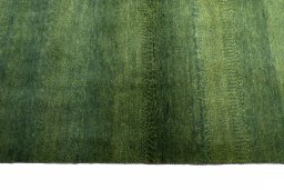 Close-up detail of New Persian Gabbeh rug from Iran / Persia showing Wool weave