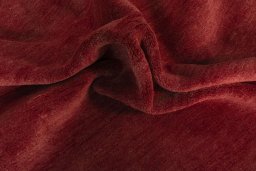Full view of New Persian Gabbeh rug from Iran / Persia, 250 × 210 cm in Red tones