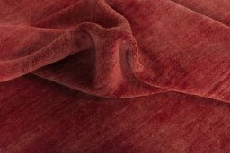 Corner detail of New Persian Gabbeh rug showing border pattern and Wool pile